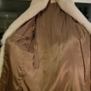 Full length blush mink coat